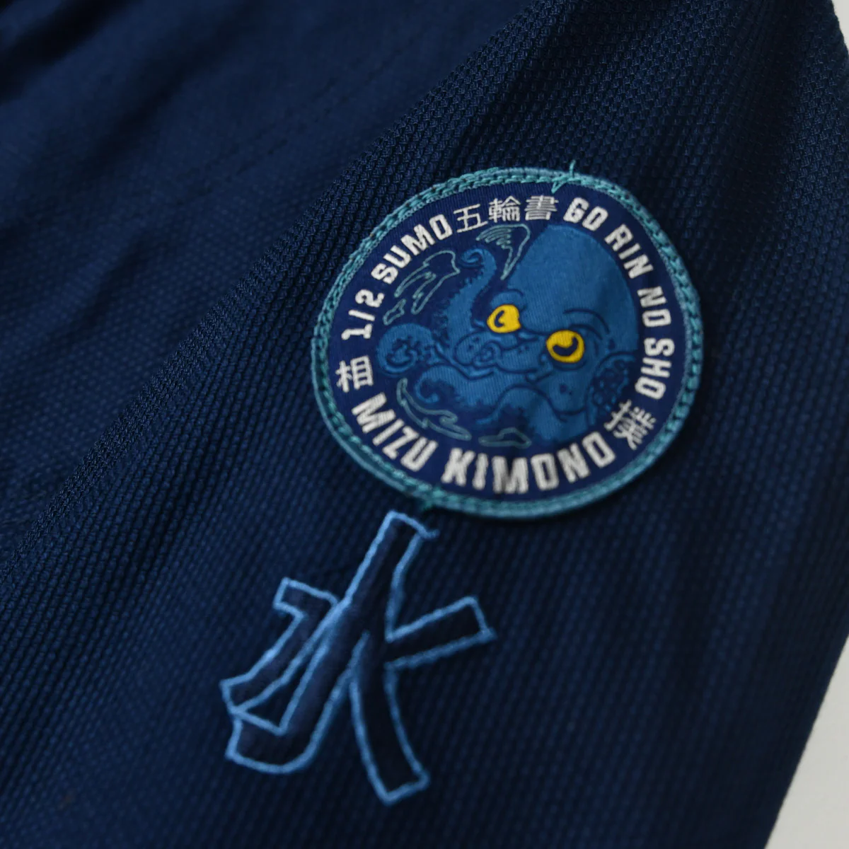 BJJ Gi Half Sumo Mizu "Storm" Navy Blue  - Image 17