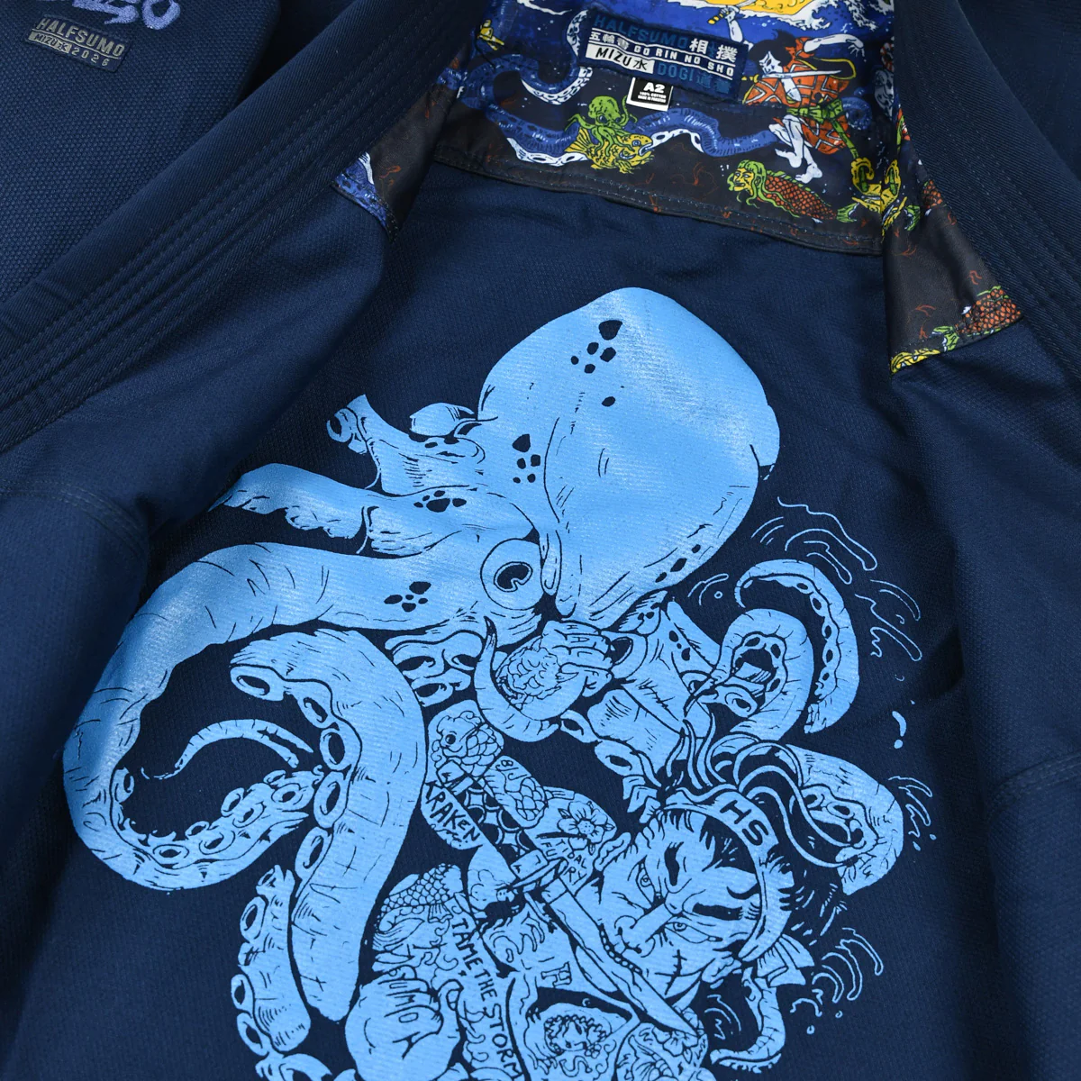 BJJ Gi Half Sumo Mizu "Storm" Navy Blue  - Image 19