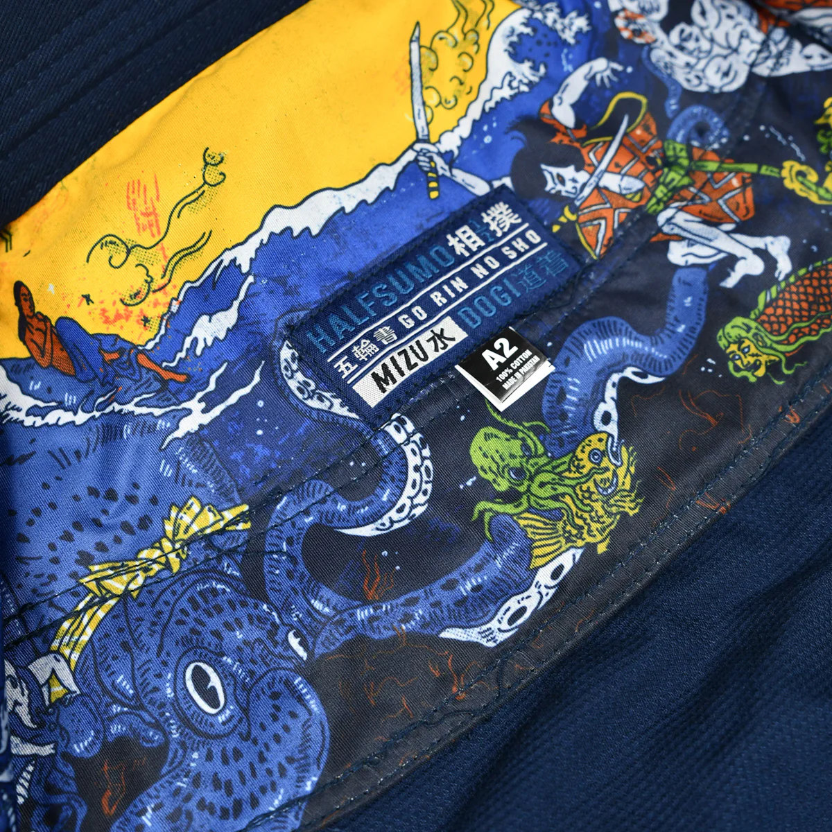 BJJ Gi Half Sumo Mizu "Storm" Navy Blue  - Image 20