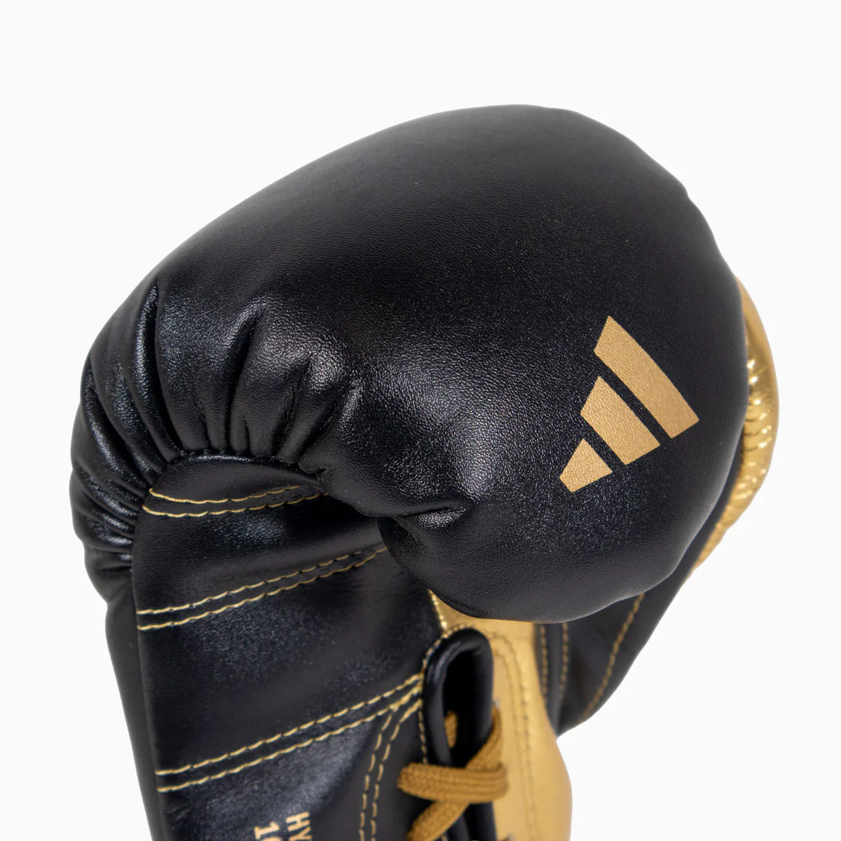 Boxing gloves Adidas Hybrid 500 Pro with Laces Black-gold  - Image 6