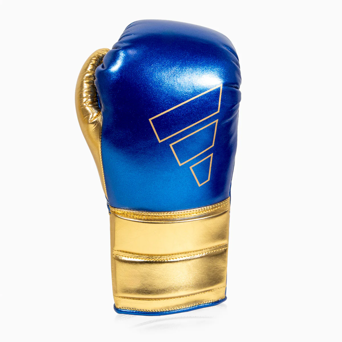 Boxing gloves Adidas Hybrid 500 Pro with Laces Blue-gold - Image 5