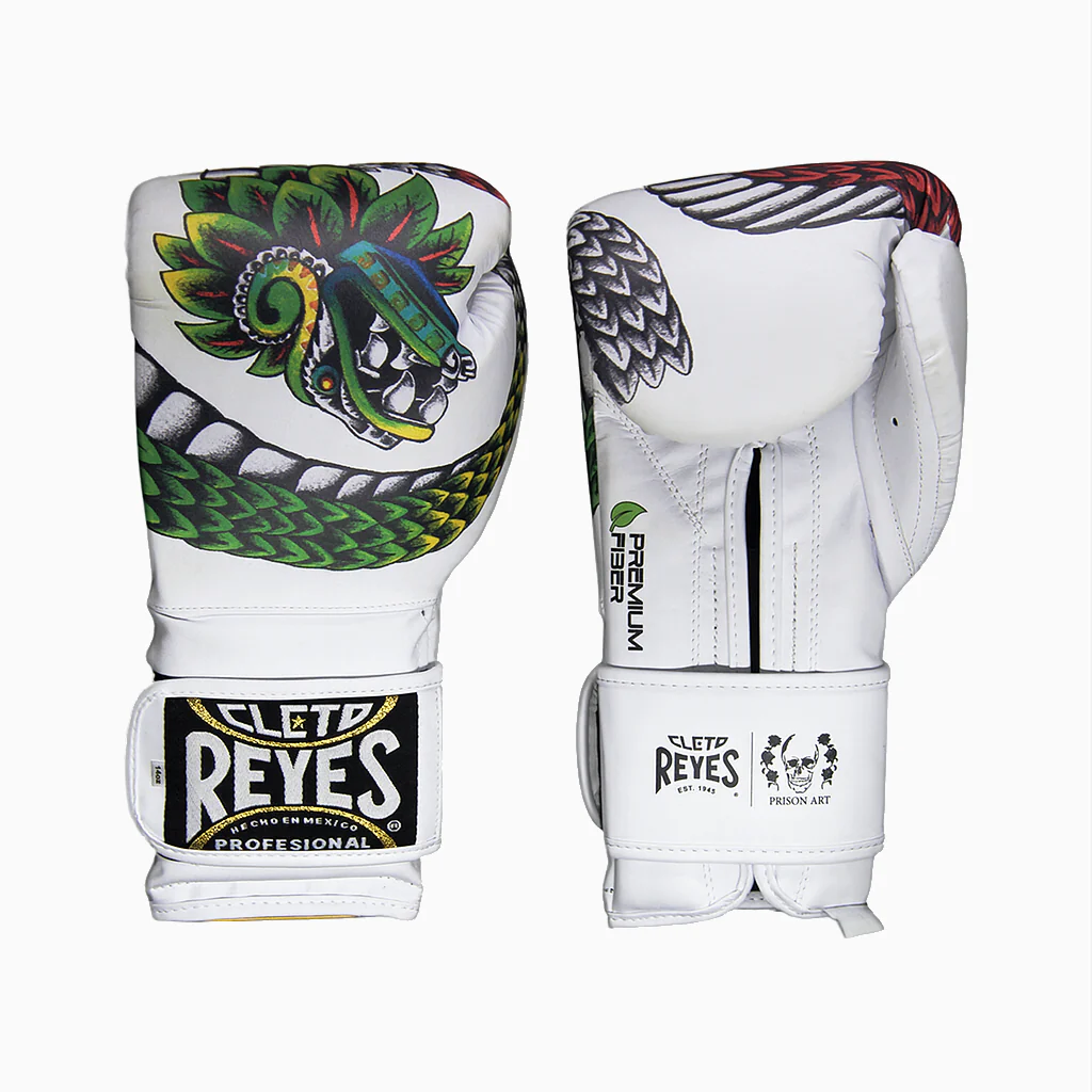 Boxing gloves Cleto Reyes Fiber Quetzalcoatl Prison Art