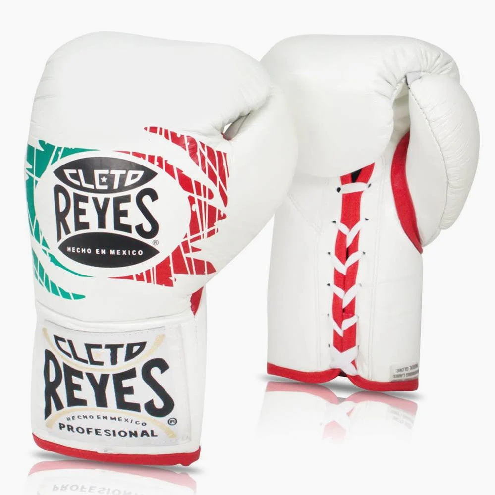 Boxing gloves Cleto Reyes Professional CB2 Mexican Tricolor with laces 