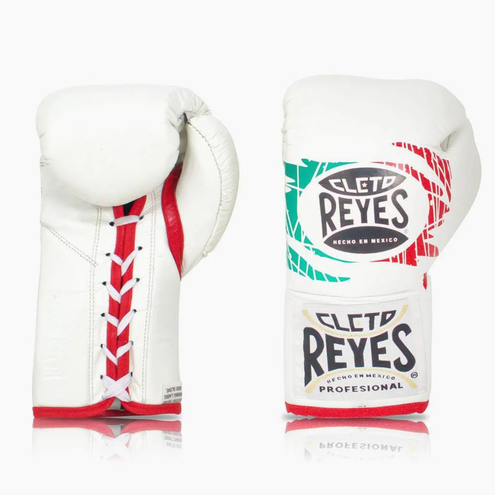Boxing gloves Cleto Reyes Professional CB2 Mexican Tricolor with laces  - Image 2