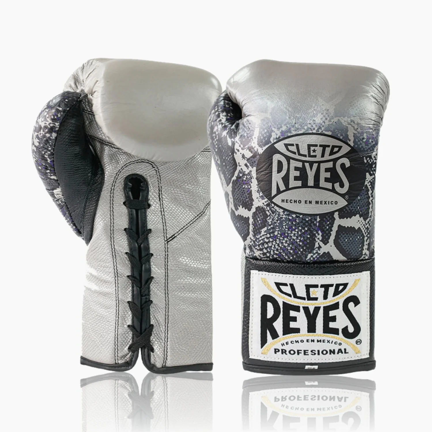 Boxing gloves Cleto Reyes Professional CB2 Steel Snake with laces  - Image 2