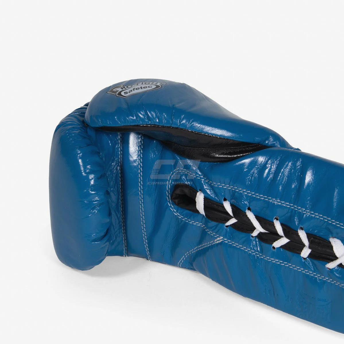 Boxing gloves Cleto Reyes Safetec CB4 Blue-black with laces  - Image 7