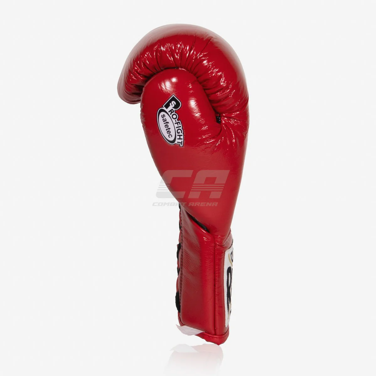 Boxing gloves Cleto Reyes Safetec CB4 Red-black with laces  - Image 2