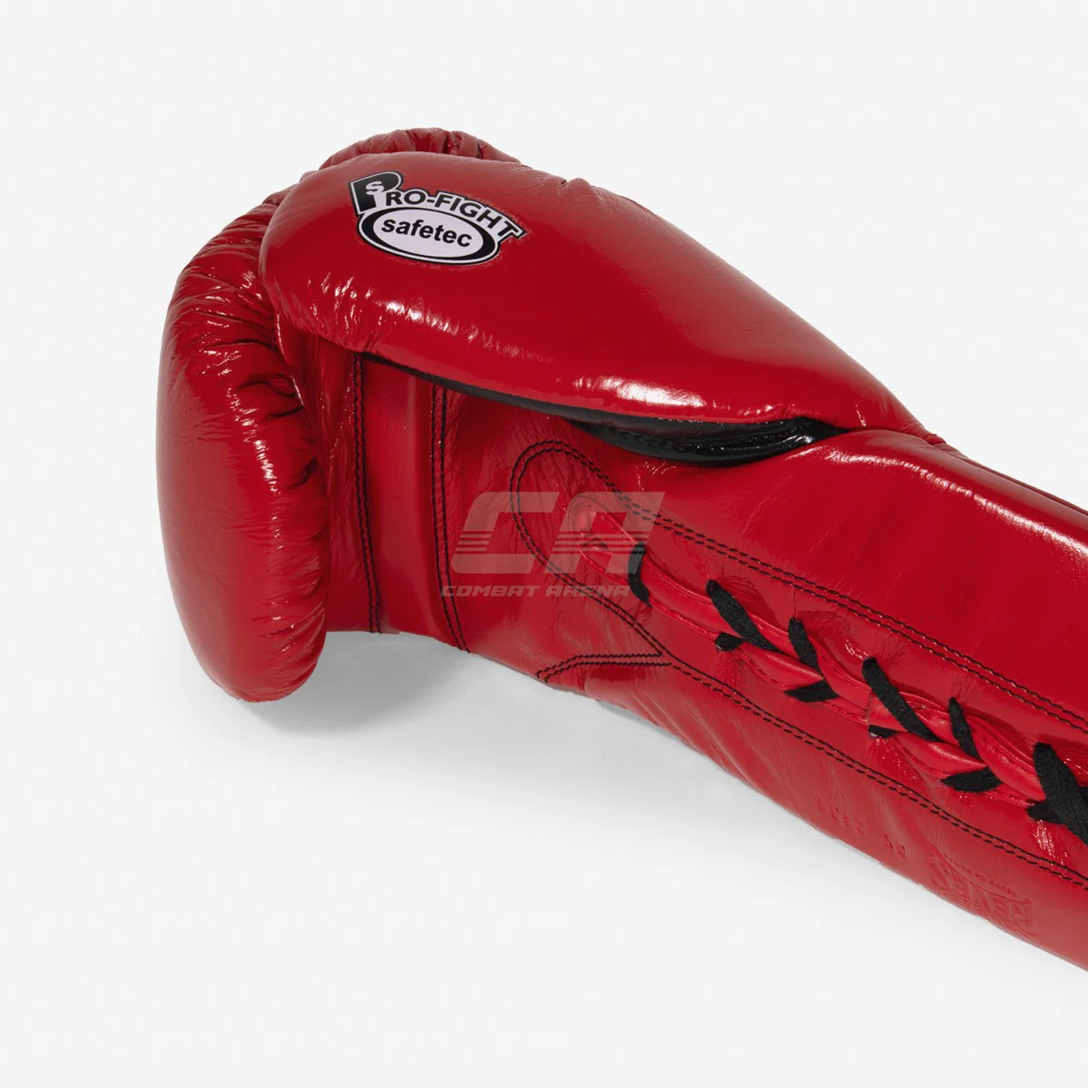 Boxing gloves Cleto Reyes Safetec CB4 Red-black with laces  - Image 8