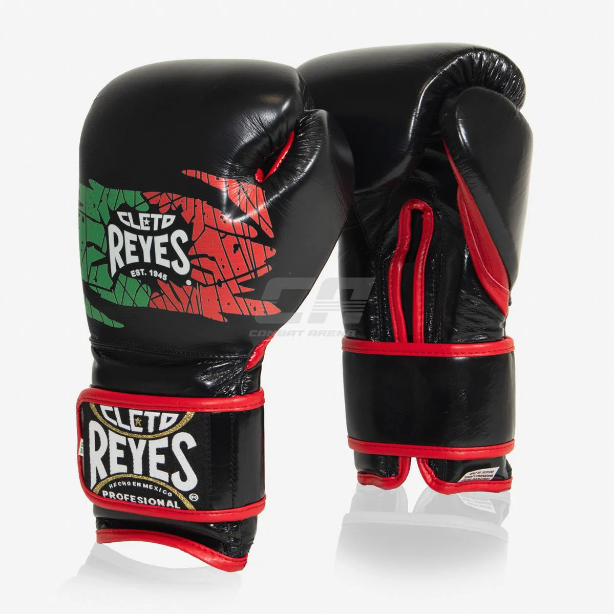 Boxing gloves Cleto Reyes Sparring CE6 Black red Mexican 