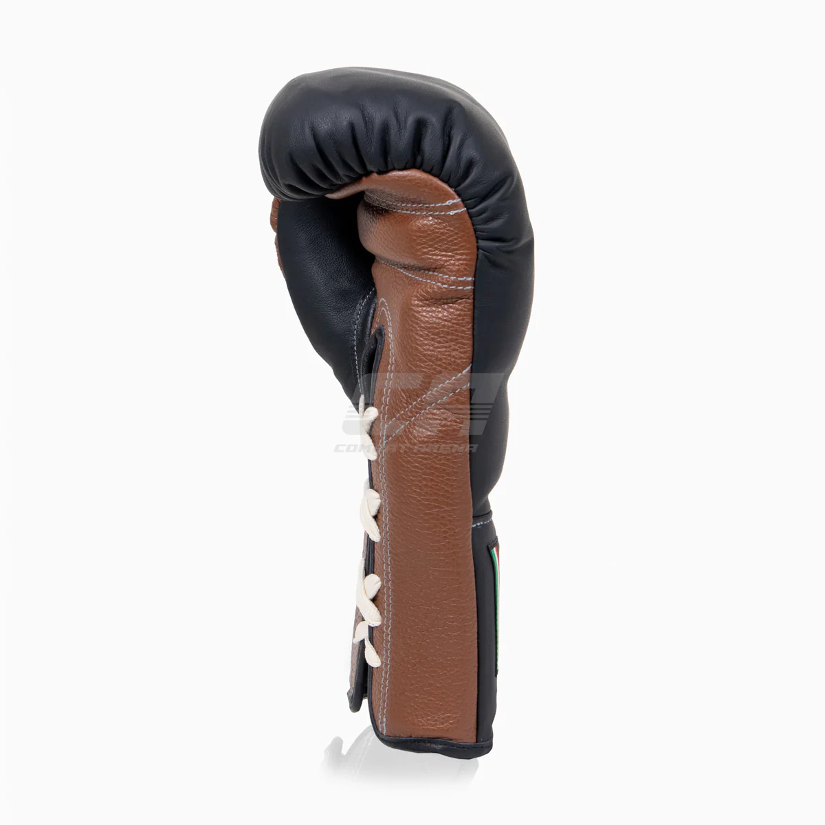 Boxing gloves Di Nardo with laces Black-Brown 16 oz - Image 5