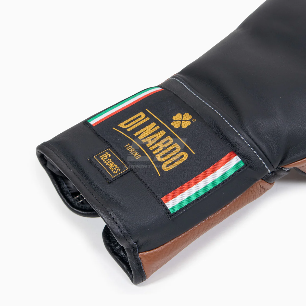 Boxing gloves Di Nardo with laces Black-Brown 16 oz - Image 9