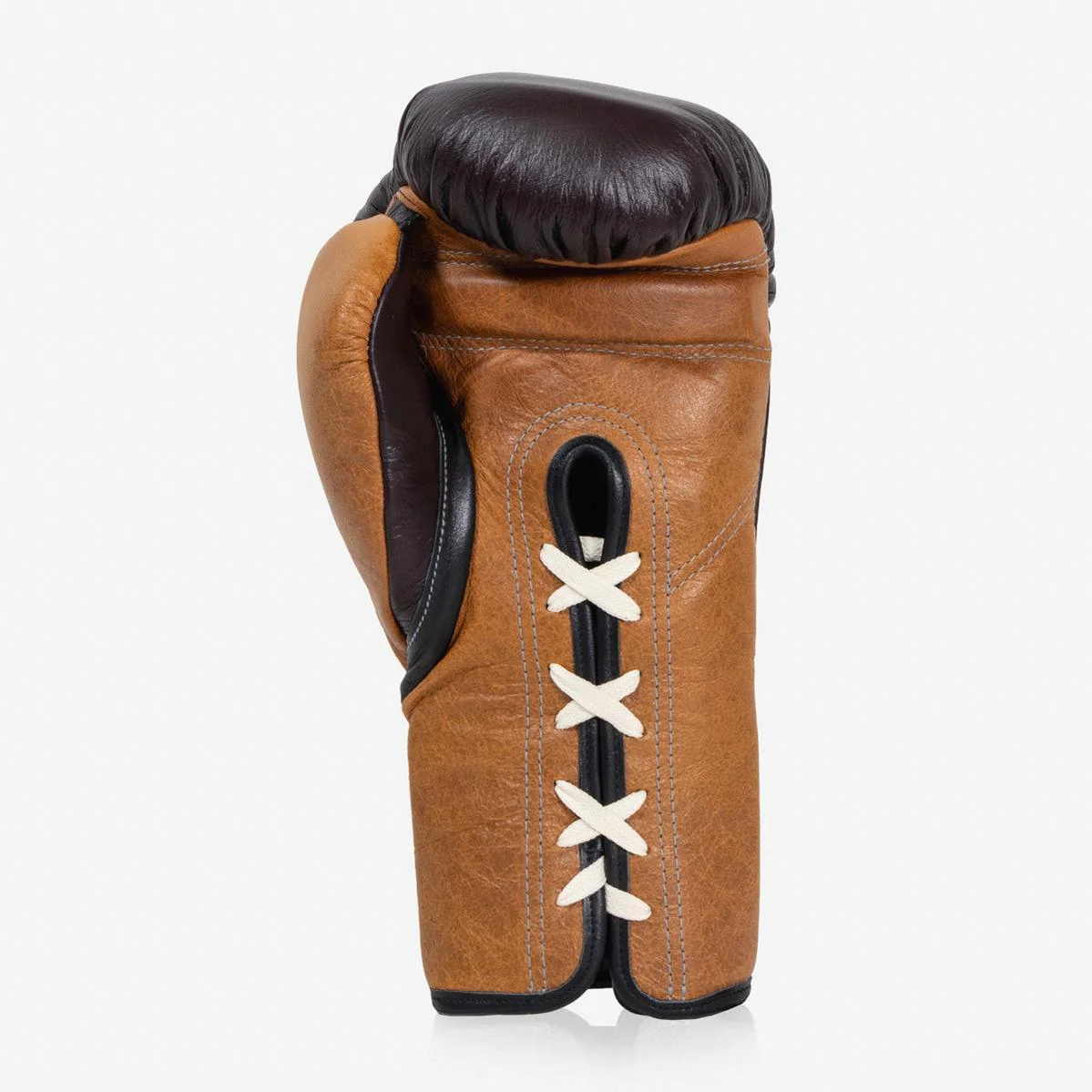 Boxing gloves Di Nardo with Laces 12 Oz Burgundy-cognac-vintage - Image 3