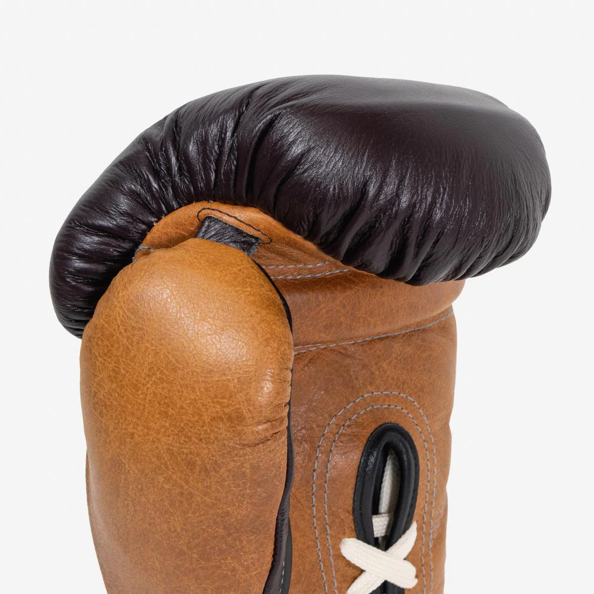 Boxing gloves Di Nardo with Laces 12 Oz Burgundy-cognac-vintage - Image 7