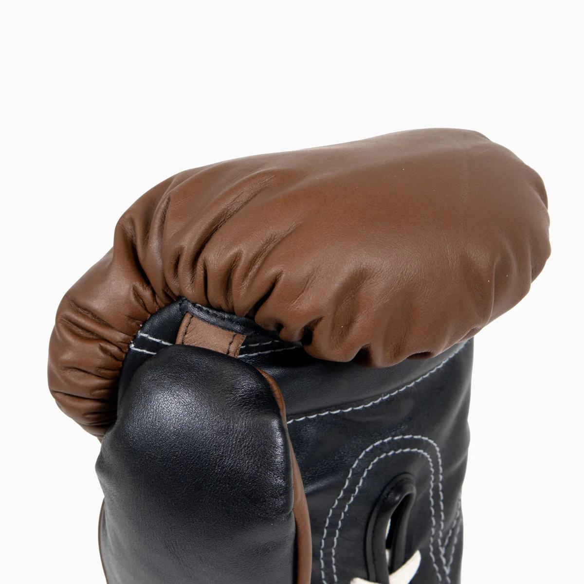 Boxing gloves Di Nardo with laces Brown Black 10 Oz - Image 6