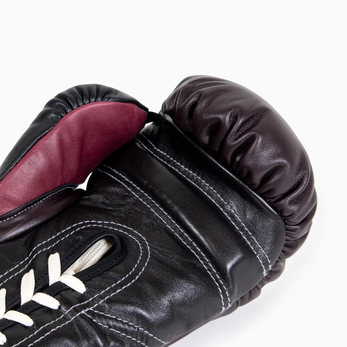 Boxing gloves Di Nardo with Burgundy Black laces  - Image 8