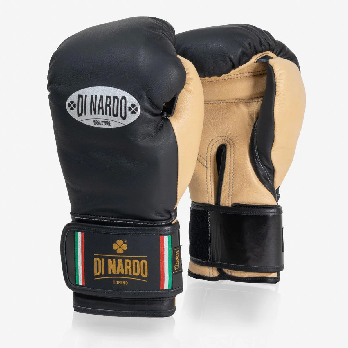 Boxing gloves Di Nardo with Velcro 12 Oz Black-sand  - Image 2