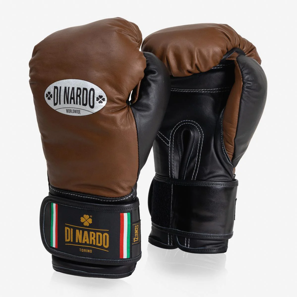 Boxing gloves Di Nardo with Velcro 12 Oz Brown-black  - Image 2