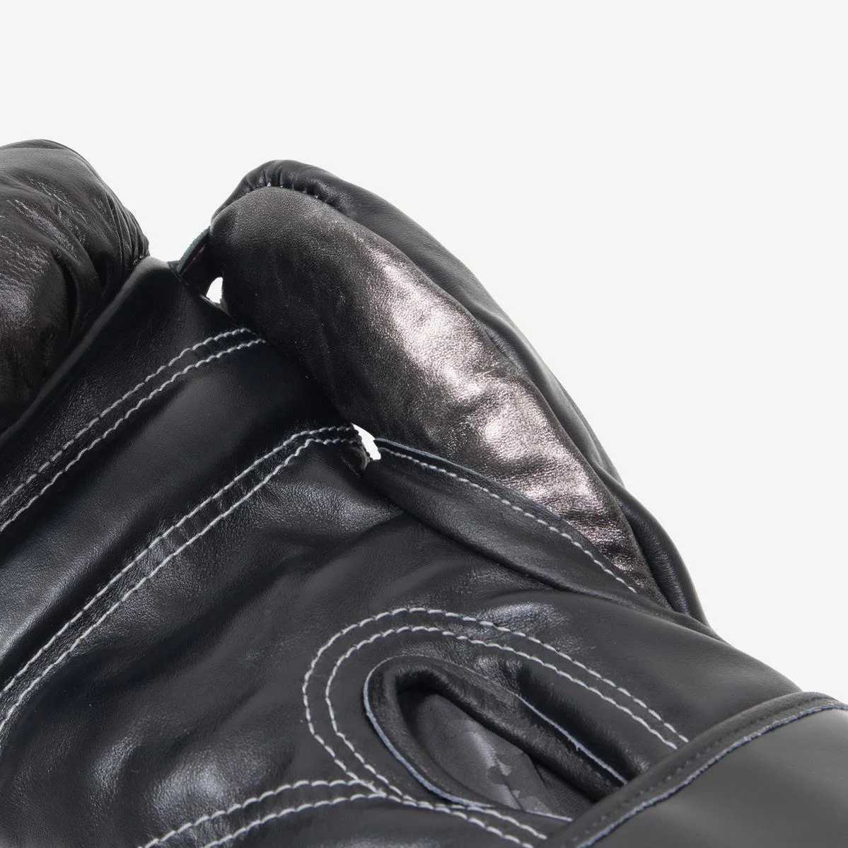 Boxing gloves Di Nardo with velcro 16 Oz Brown-black-silver - Image 3