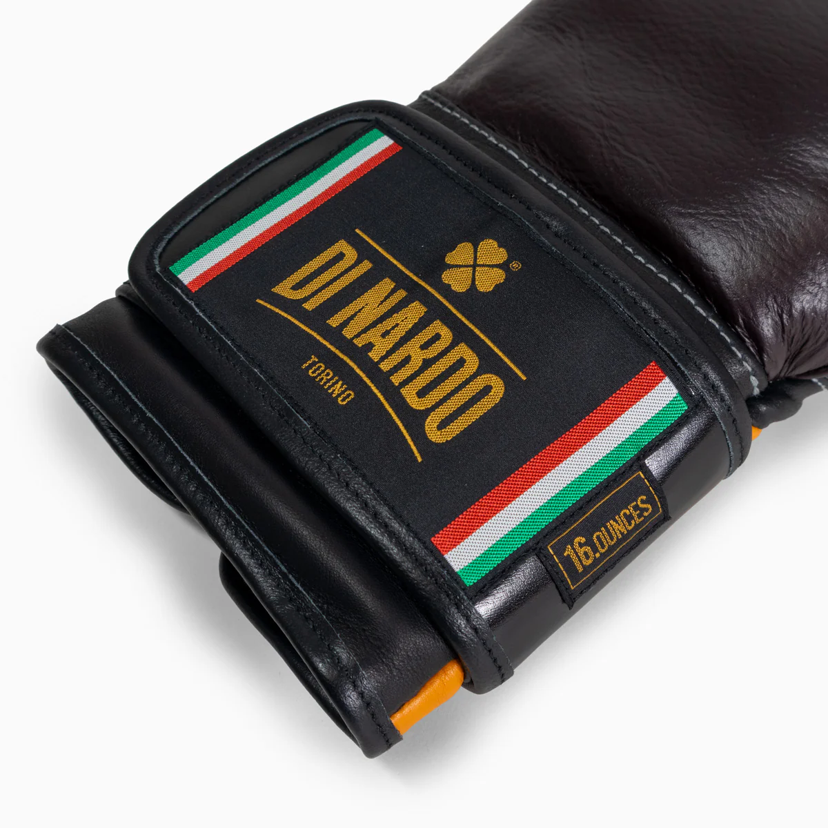 Boxing gloves Di Nardo with Velcro 16 Oz Burgundy-yellow  - Image 11