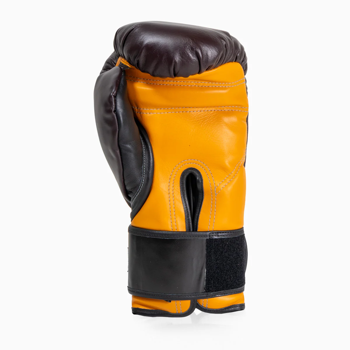Boxing gloves Di Nardo with Velcro 16 Oz Burgundy-yellow  - Image 4