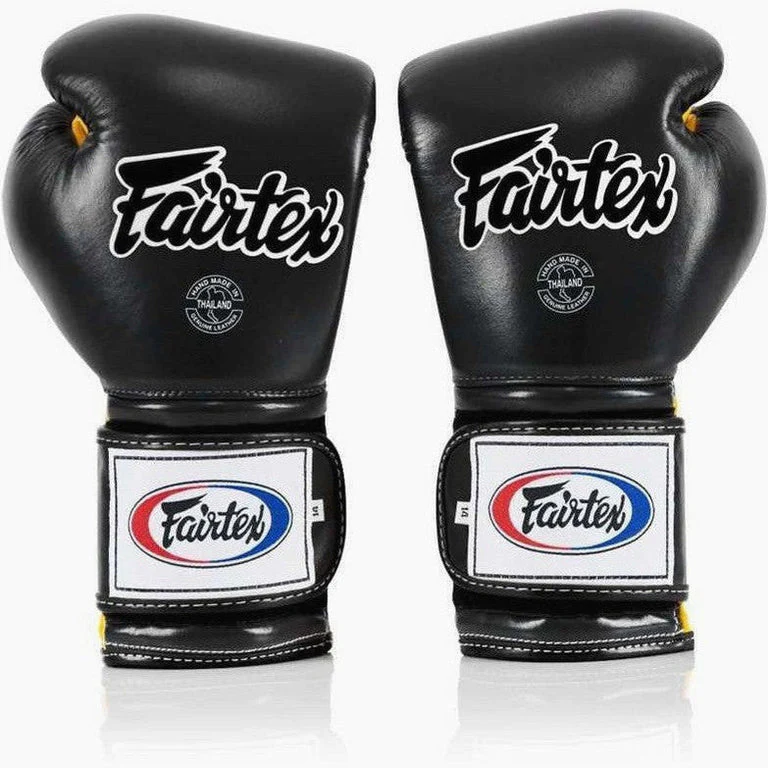 Boxing gloves Fairtex Mexican Style BGV9 Black-yellow - Image 2