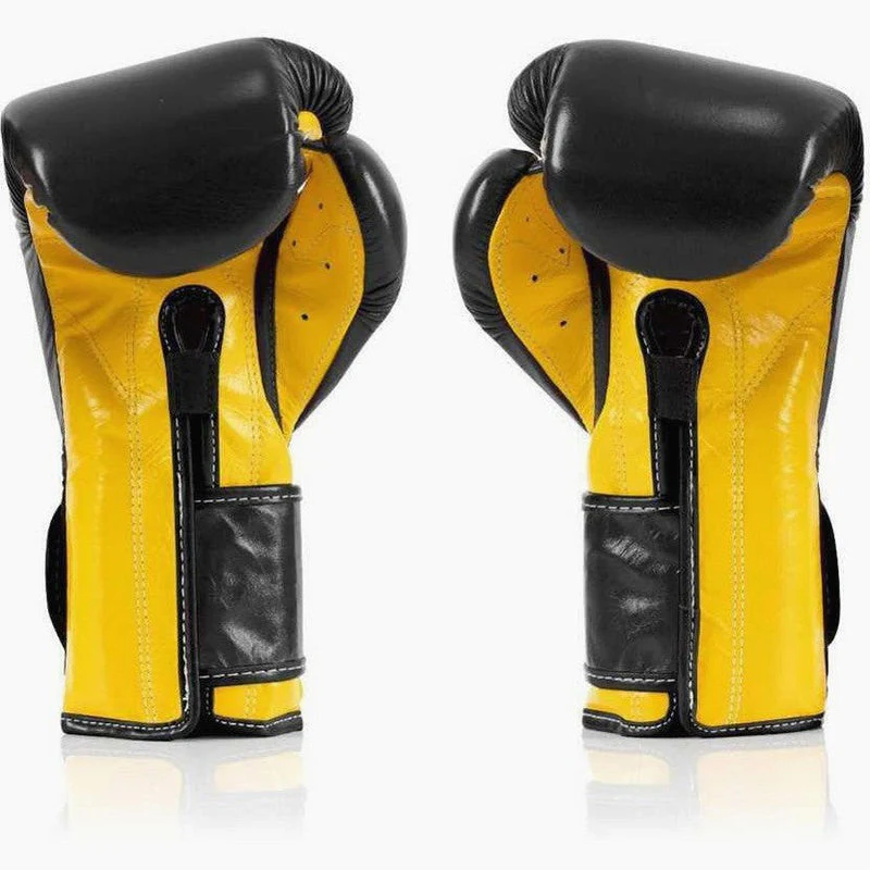 Boxing gloves Fairtex Mexican Style BGV9 Black-yellow - Image 3