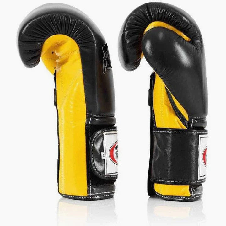 Boxing gloves Fairtex Mexican Style BGV9 Black-yellow - Image 4