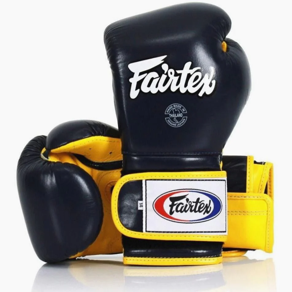 Boxing gloves Fairtex Mexican Style BGV9 Blue-yellow 