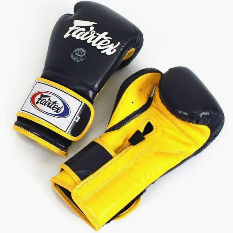 Boxing gloves Fairtex Mexican Style BGV9 Blue-yellow  - Image 2