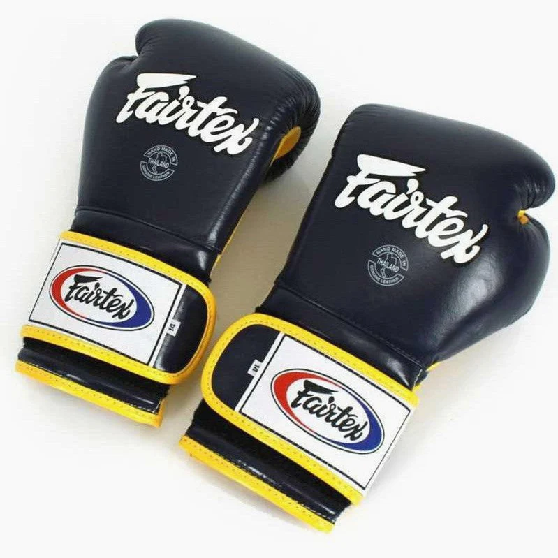 Boxing gloves Fairtex Mexican Style BGV9 Blue-yellow  - Image 3