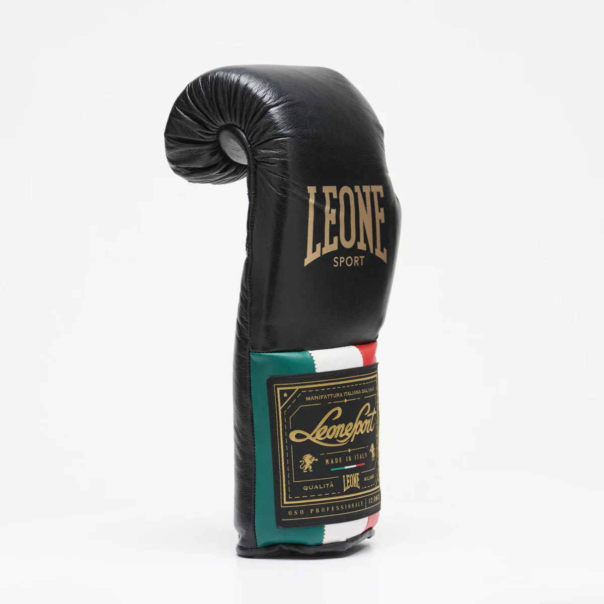 Boxing gloves Leone Orlando Tricolore with black laces  - Image 10