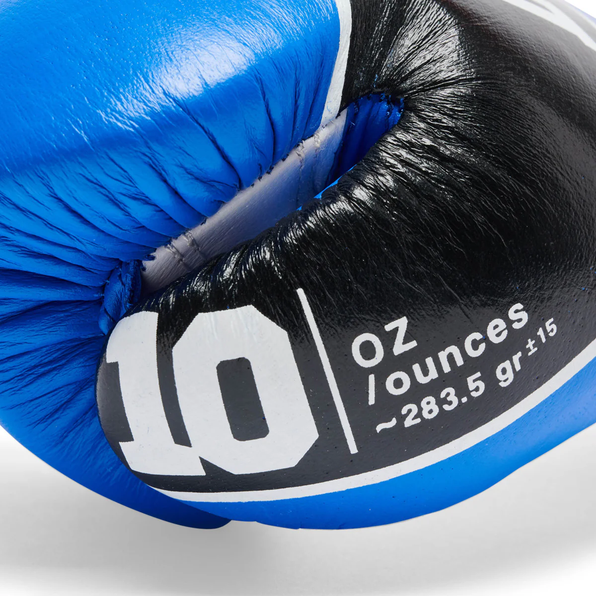 Boxing gloves Leone Shock Pro with laces GN057L Blue - Image 5