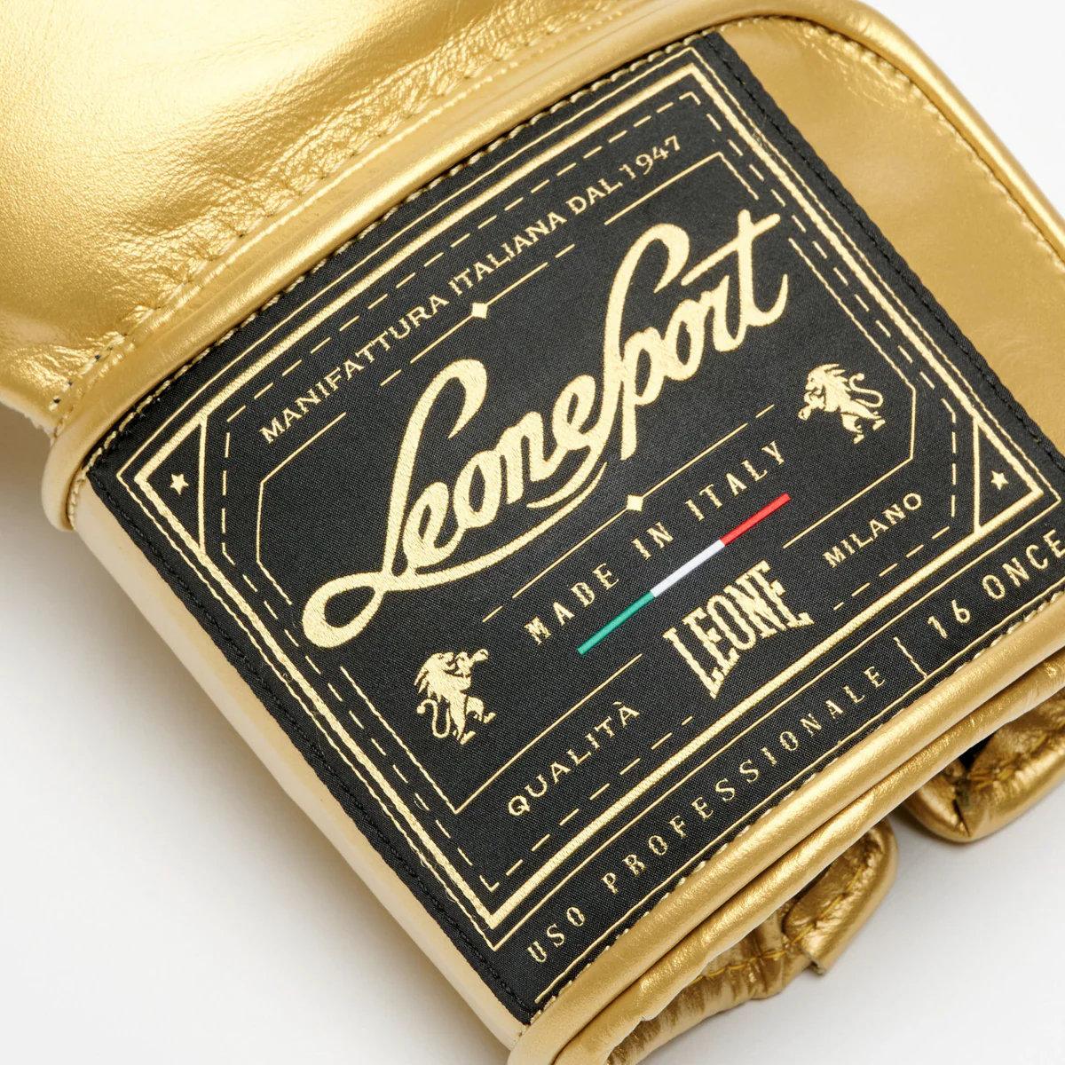 Boxing gloves Leone Sport Orlando Classico with Velcro Gold  - Image 10