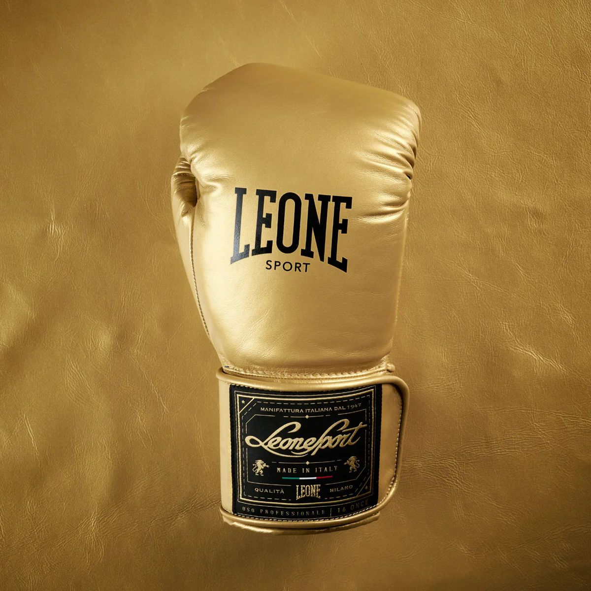Boxing gloves Leone Sport Orlando Classico with Velcro Gold  - Image 11