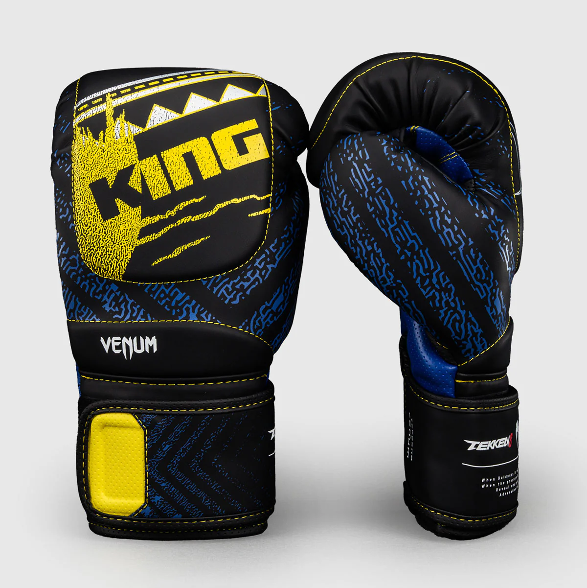Boxing gloves Venum Tekken 8 King Black-yellow - Image 3