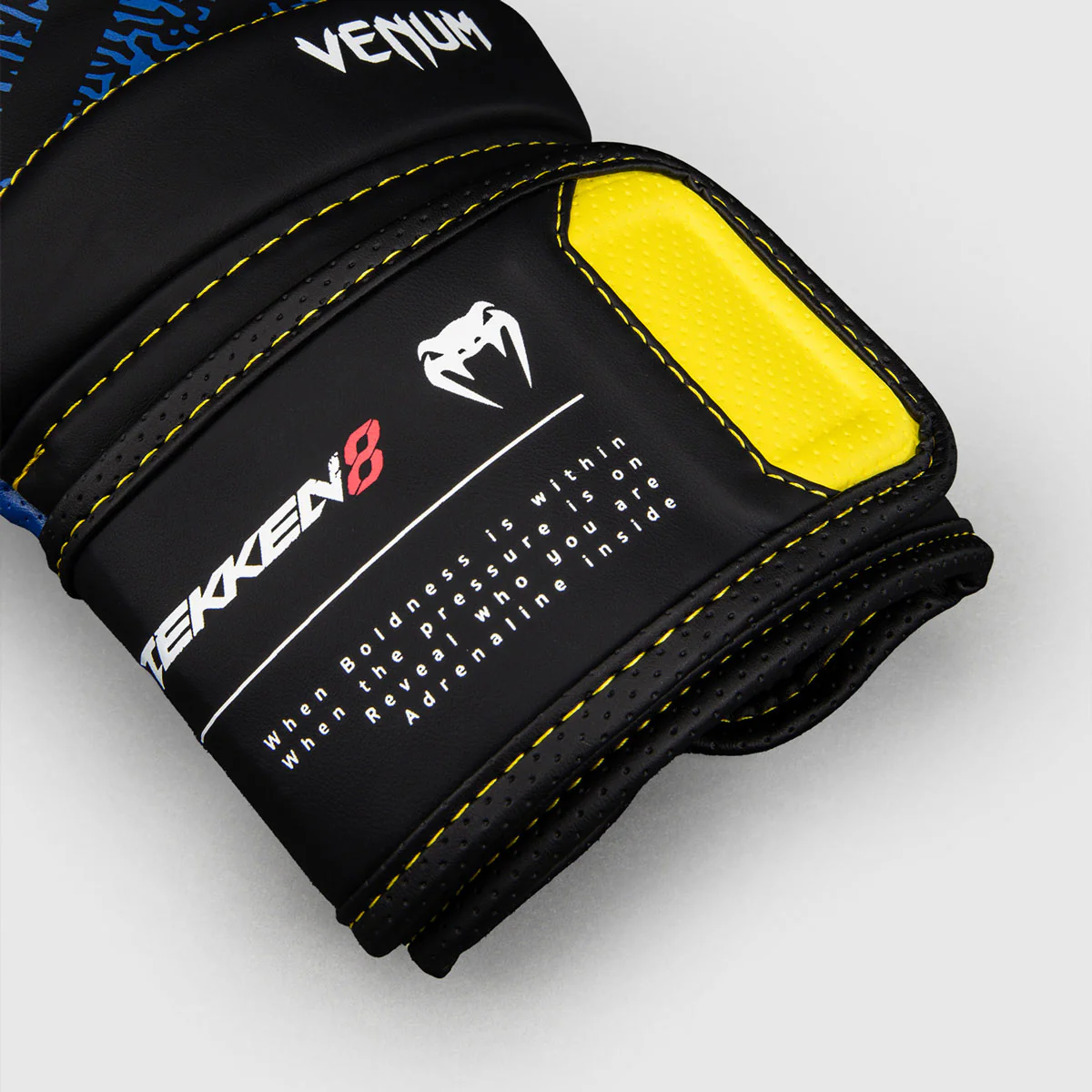 Boxing gloves Venum Tekken 8 King Black-yellow - Image 4