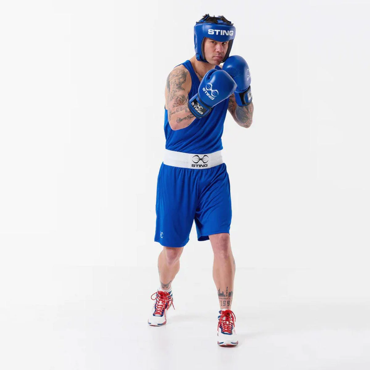 Headgear Sting Competition Approvato World Boxing Blu  - Image 6