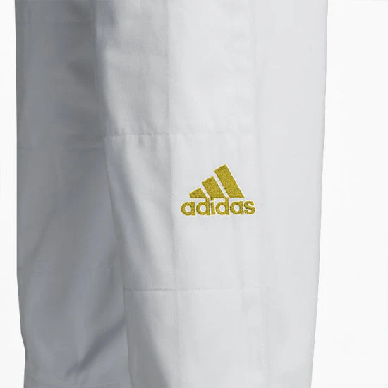 Judogi Adidas J730 Champion III IJF gold stripes - Image 4