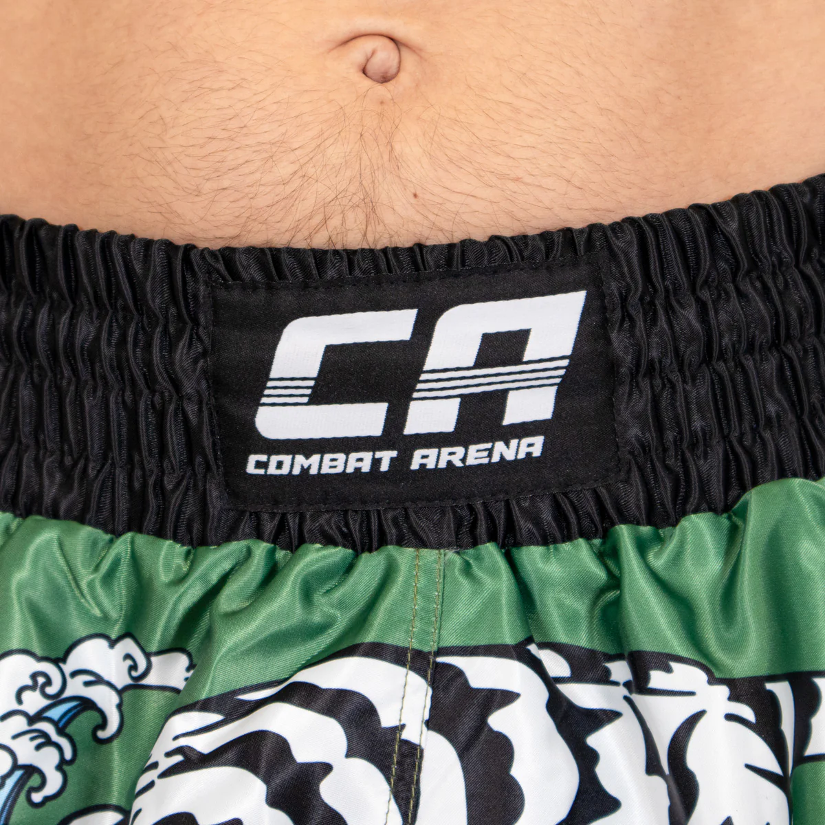Kick-thai shorts Combat Arena Yin Yang Battle Green  - Image 9