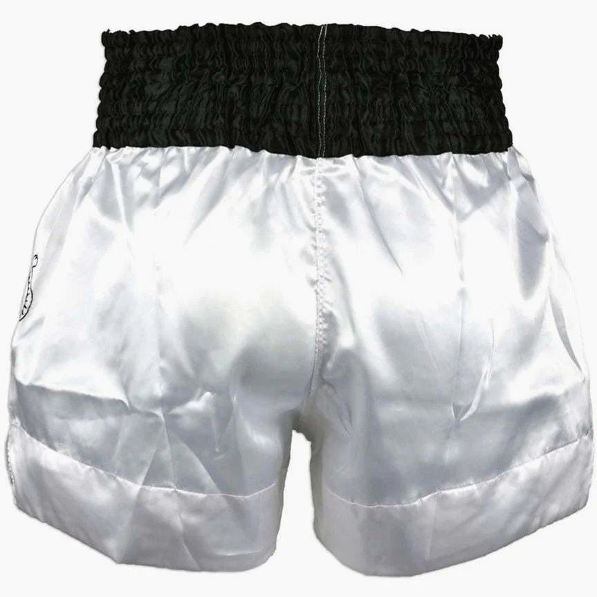 Kick-thai shorts Fairtex BS0637 White Thai Talisman - Image 4