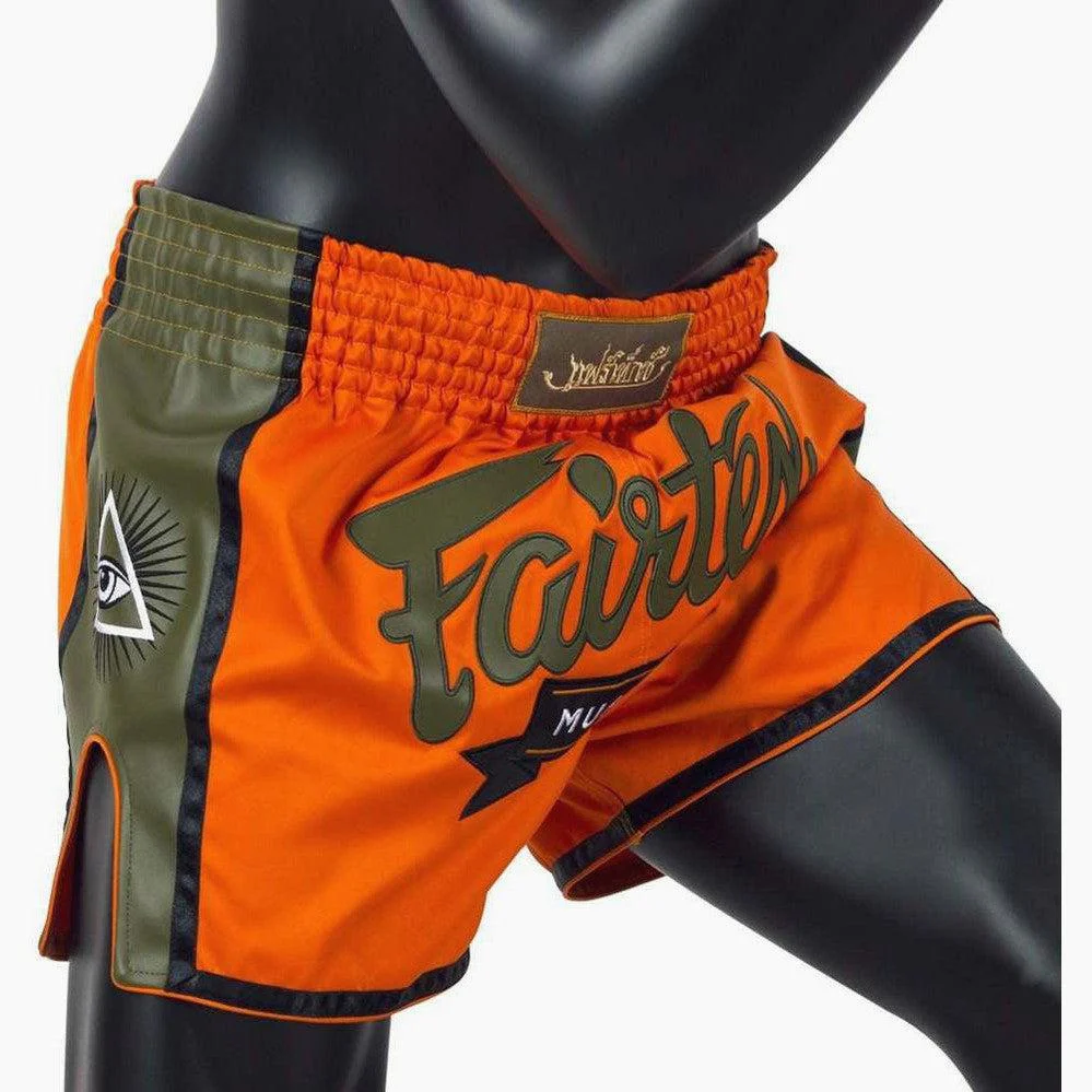 Kick-thai shorts Fairtex BS1705 Orange  - Image 3