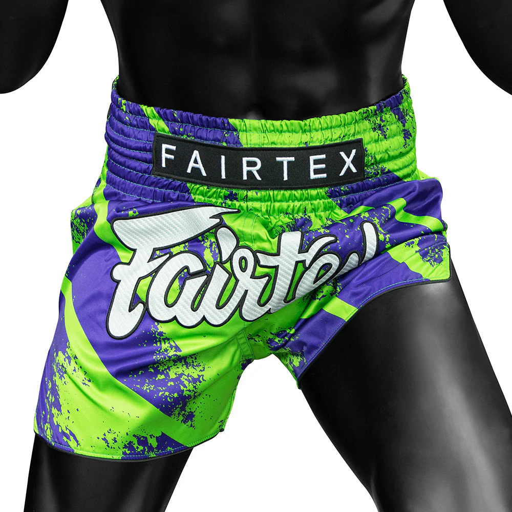 Kick-thai shorts Fairtex BS1928 Street King Green  - Image 4