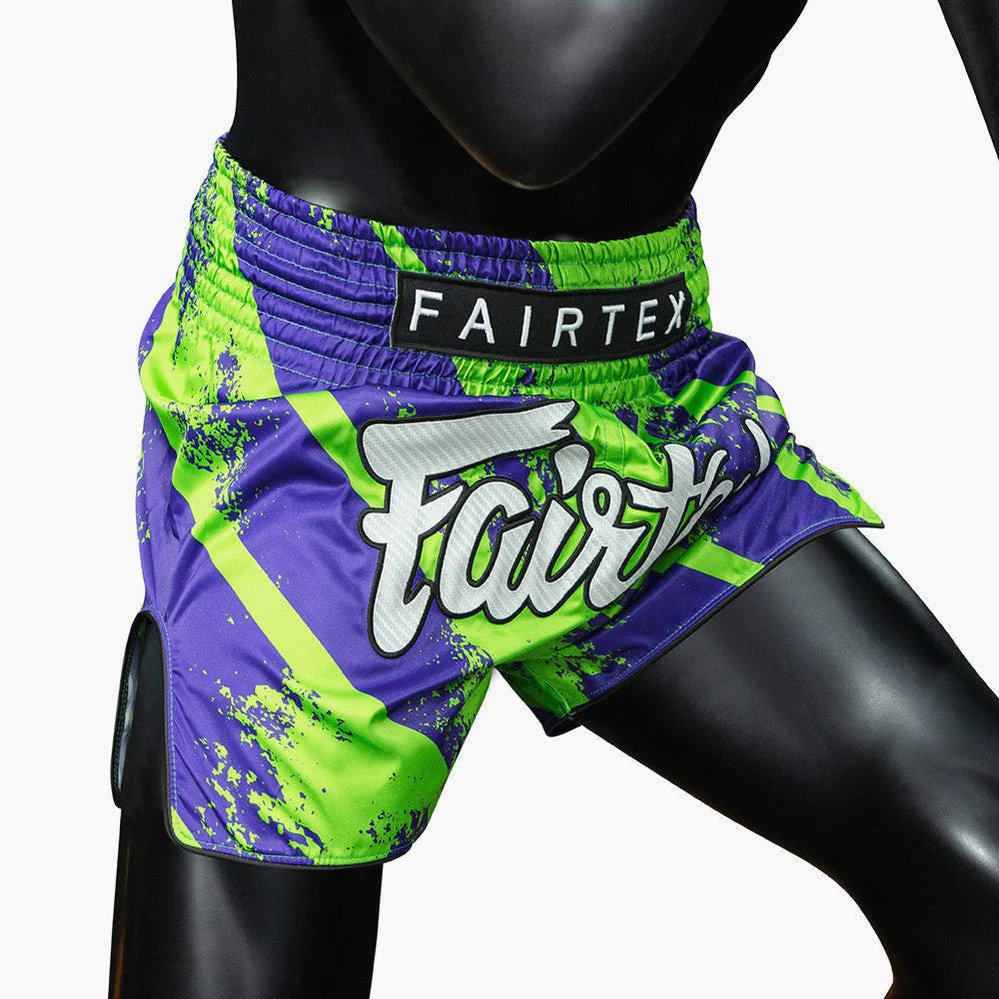 Kick-thai shorts Fairtex BS1928 Street King Green  - Image 5