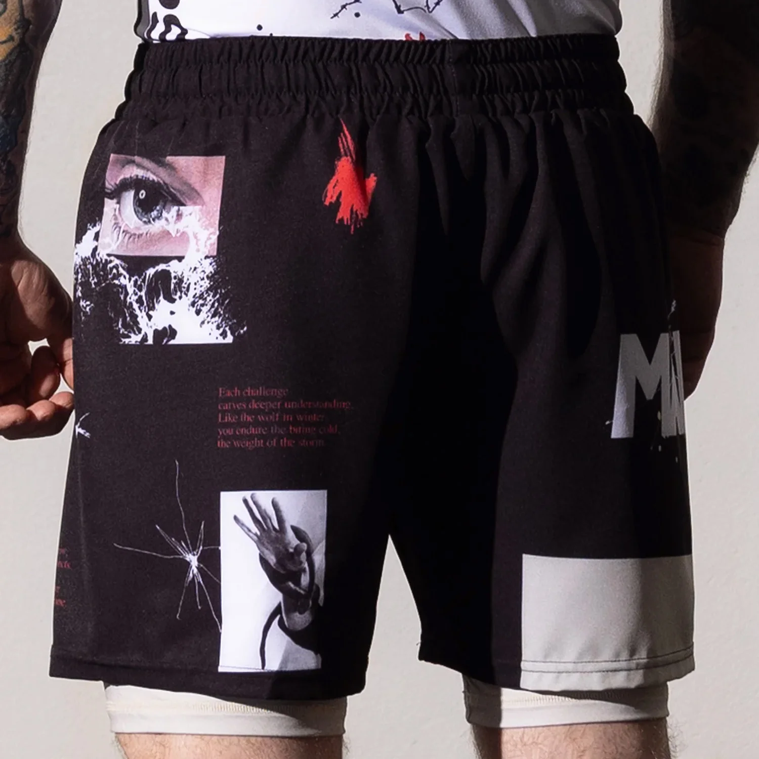 MMA shorts Manto Overcome  - Image 3