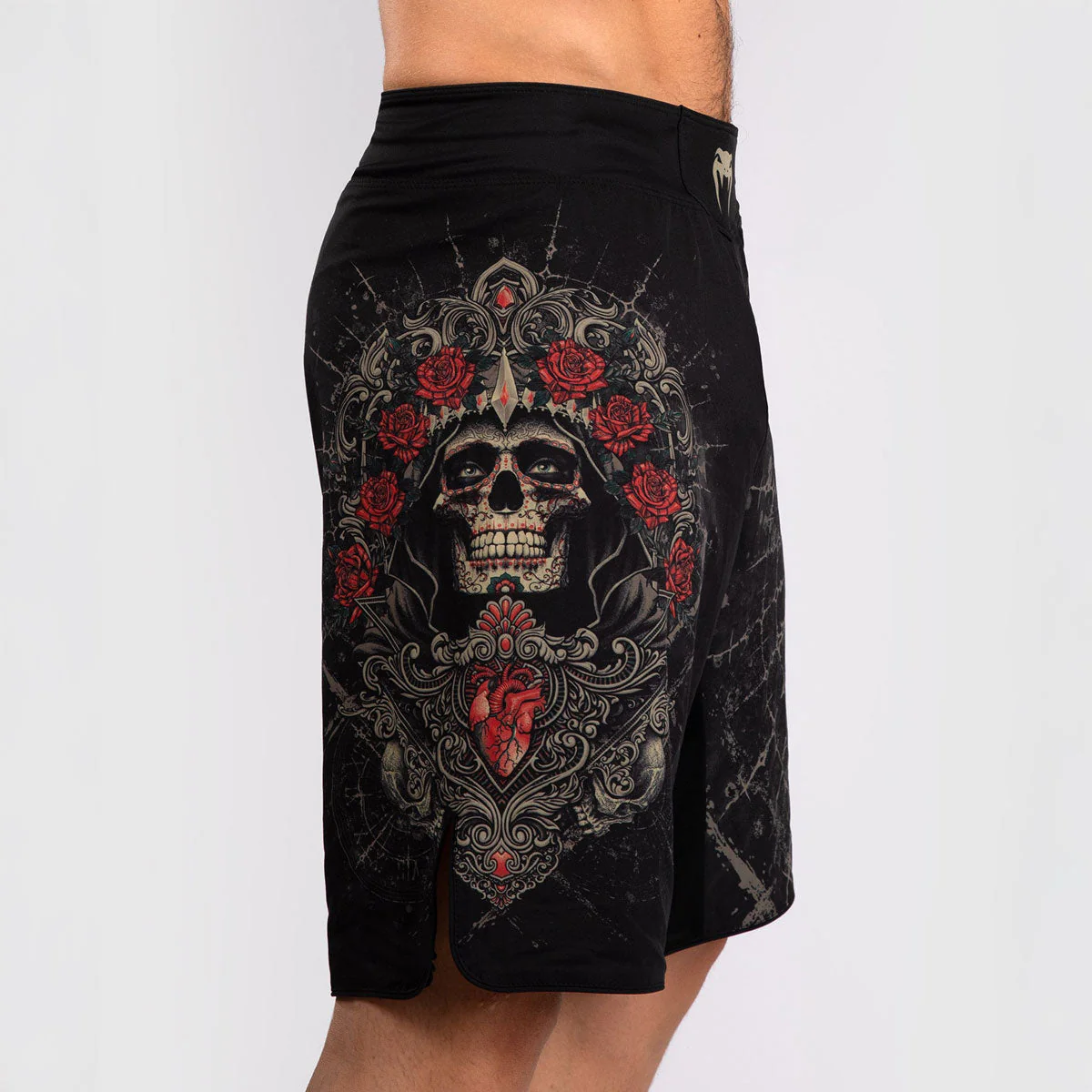 MMA shorts Venum Santa Muerte 5.0 Black-Gold  - Image 8