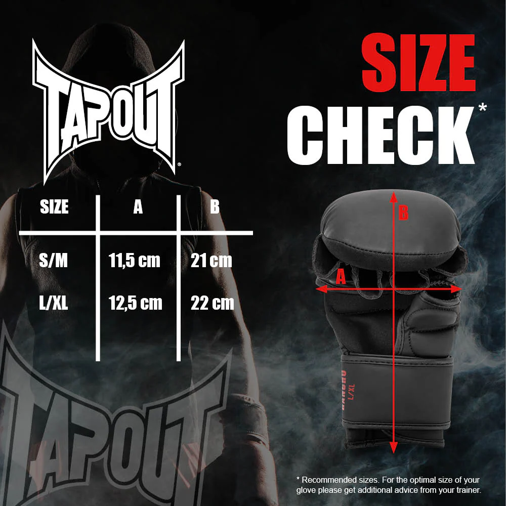 MMA Sparring Gloves Tapout Rancho Black  - Image 5