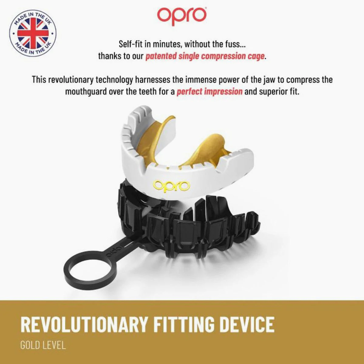 Mouthguard Opro Gold Self-Fit Braces for appliance  - Image 6