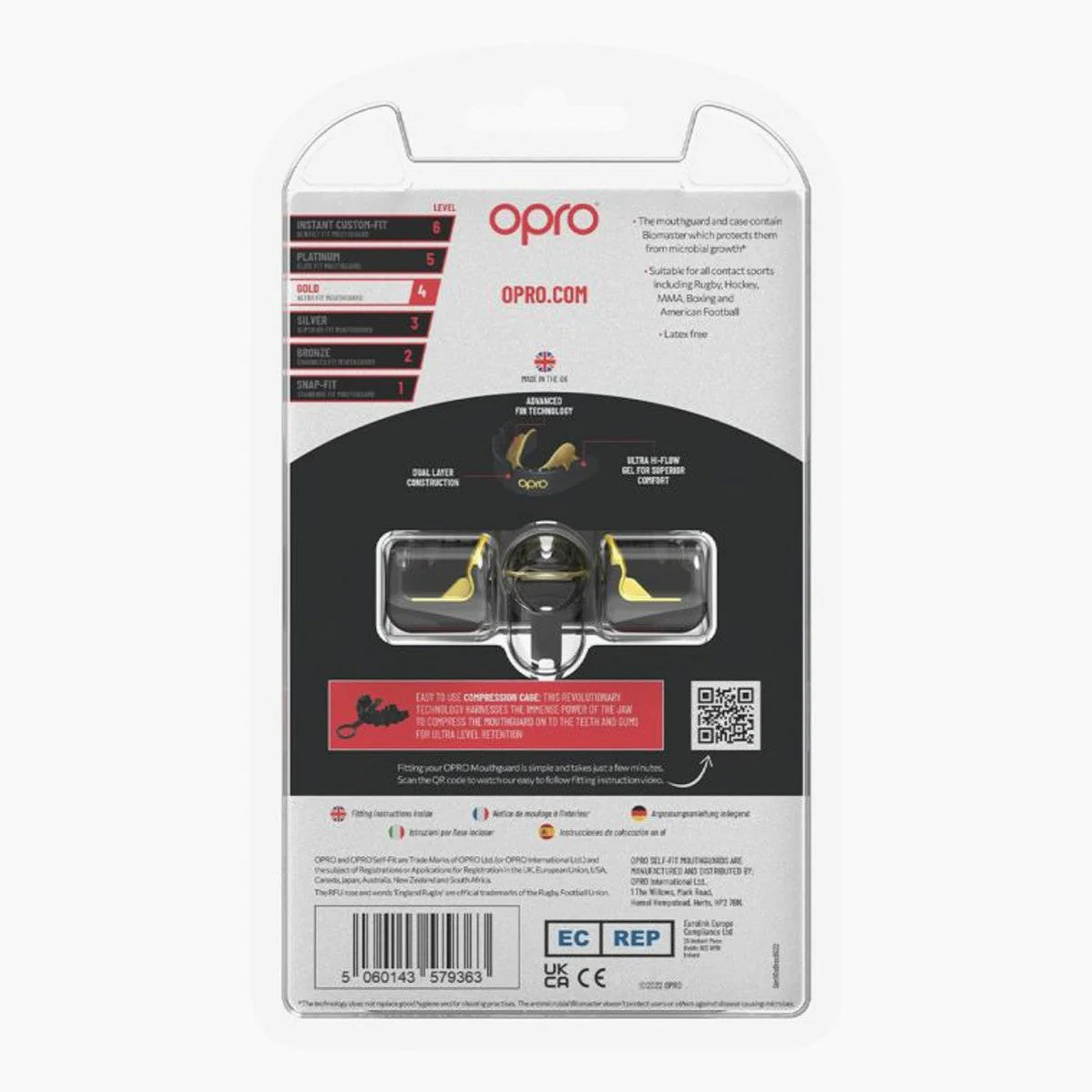 Mouthguard Opro Gold Self-Fit Braces for appliance  - Image 8