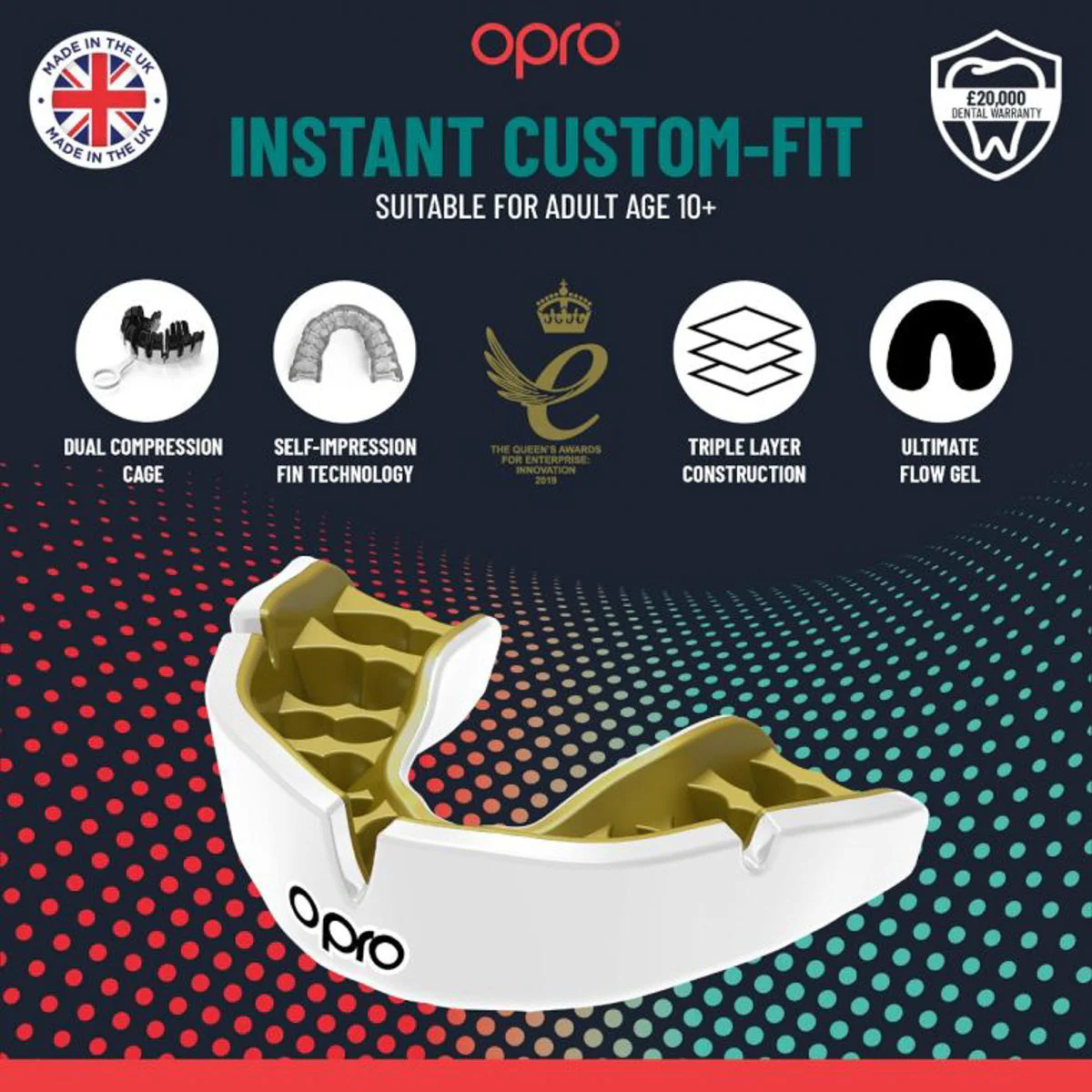 Mouthguard Opro Instant Custom-Fit Countries  - Image 6