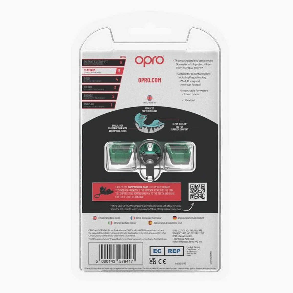 Mouthguard Opro Platinum Fangz - Image 4